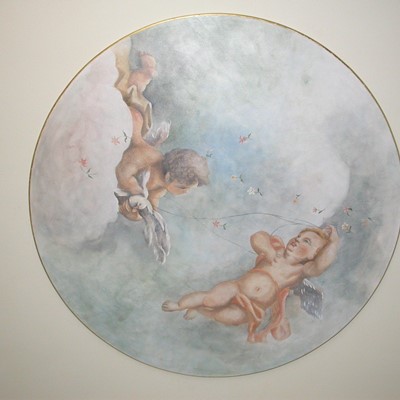 pannello dipinto per soffitto